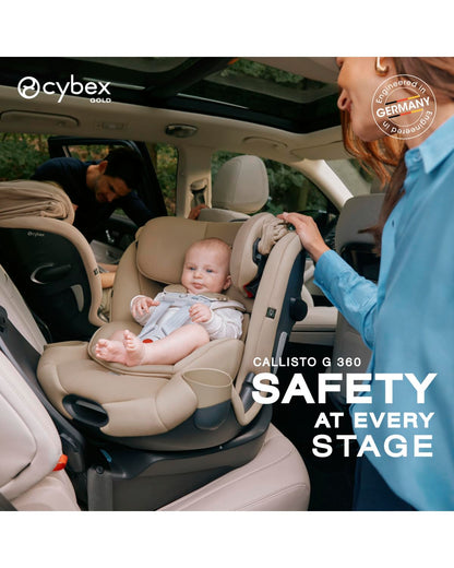 Callisto G 360 Rotating All-in-One Convertible Car Seat - Almond Beige