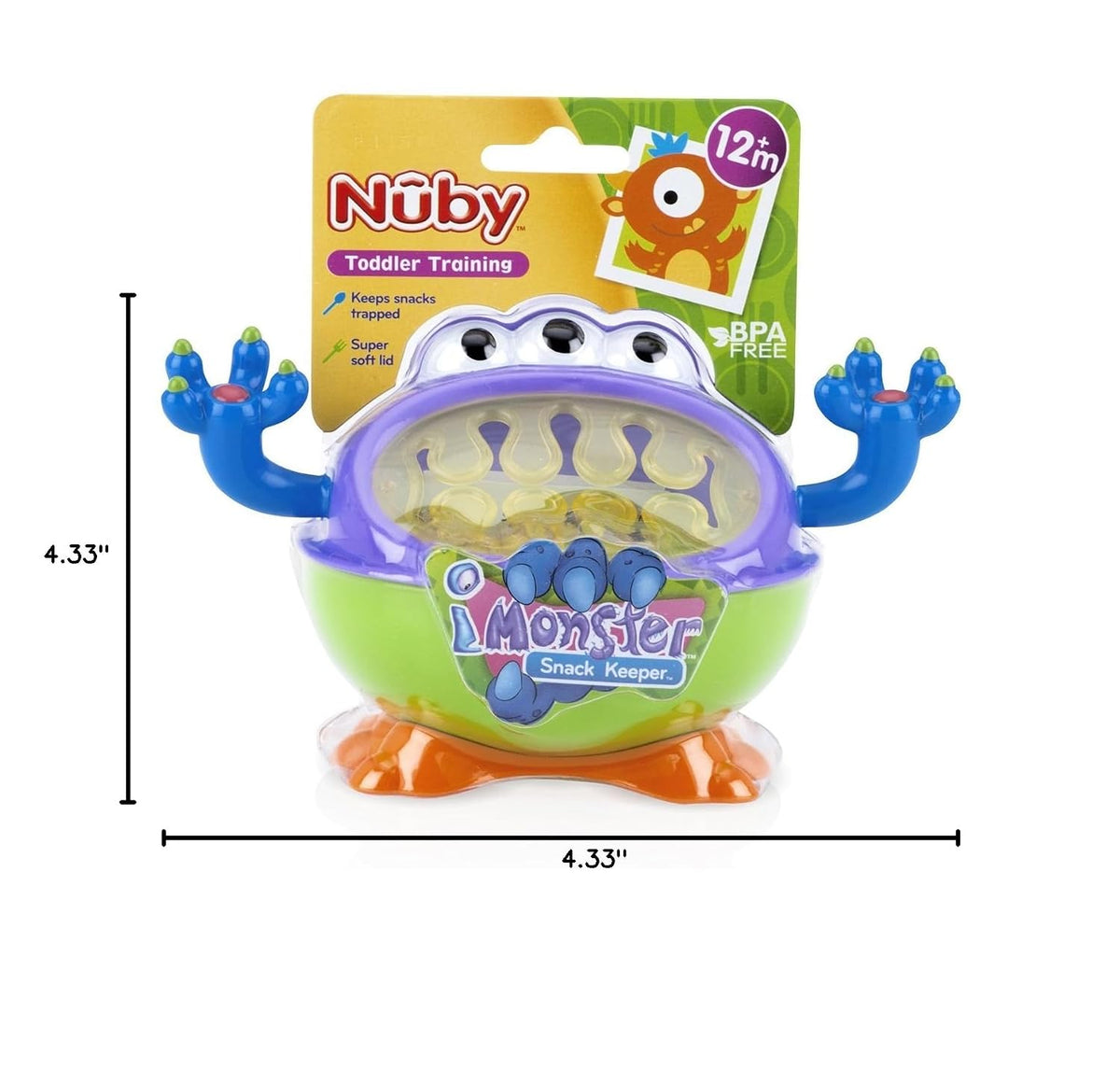 Nuby 3-D Monster Snack Keeper