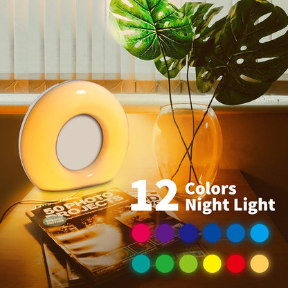 Sound Machine White Noise Machine with 30 Soothing Sounds 12 Colors Night Light 36 Levels Volume 5 Timers & Memory Function Effectively Blocks Noise Ideal Sleep Machine for Baby Kids Adults