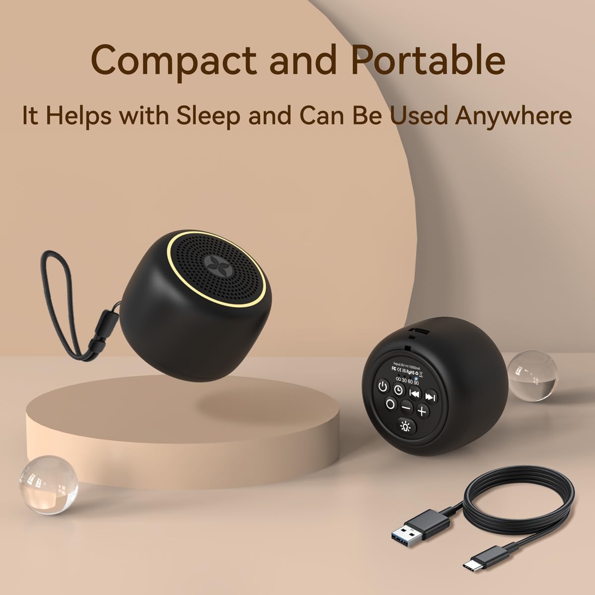 Sound Machine White Noise Machine with 30 Soothing Sounds 12 Colors Night Light 36 Levels Volume 5 Timers & Memory Function Effectively Blocks Noise Ideal Sleep Machine for Baby Kids Adults