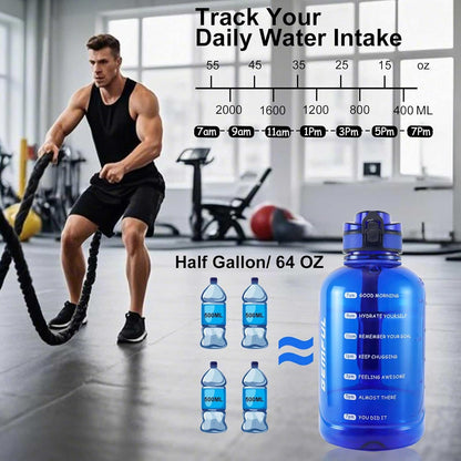 GEMFUL 3L Water Bottle with Measurements & Straw 100oz Leakproof Jug (Grey) | BPA Free, Time Marker, Wide Mouth, Sturdy Handle for Carry, for Gym, Fitness, Hiking, Office, Wome, Men