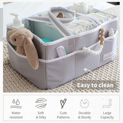 Diaper Caddy Organizer Bundle: Baby Gifts, Newborn Essentials, and Nursery Organization - Perfect for New Parents