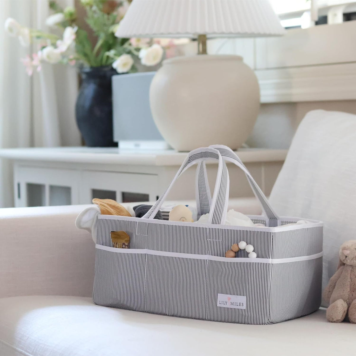 Diaper Caddy Organizer Bundle: Baby Gifts, Newborn Essentials, and Nursery Organization - Perfect for New Parents