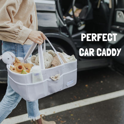 Diaper Caddy Organizer Bundle: Baby Gifts, Newborn Essentials, and Nursery Organization - Perfect for New Parents