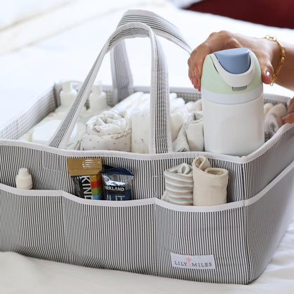 Diaper Caddy Organizer Bundle: Baby Gifts, Newborn Essentials, and Nursery Organization - Perfect for New Parents