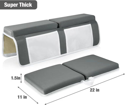 Baby Bath Kneeler and Elbow Rest Pad Set, Non-Slip, Dark Grey
