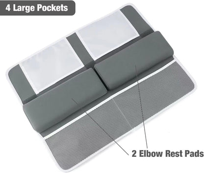 Baby Bath Kneeler and Elbow Rest Pad Set, Non-Slip, Dark Grey