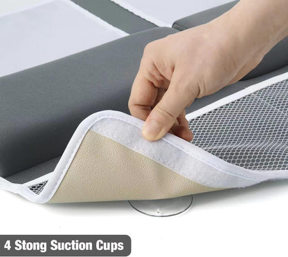 Baby Bath Kneeler and Elbow Rest Pad Set, Non-Slip, Dark Grey