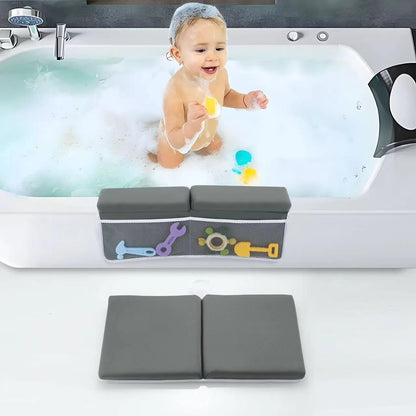 Baby Bath Kneeler and Elbow Rest Pad Set, Non-Slip, Dark Grey