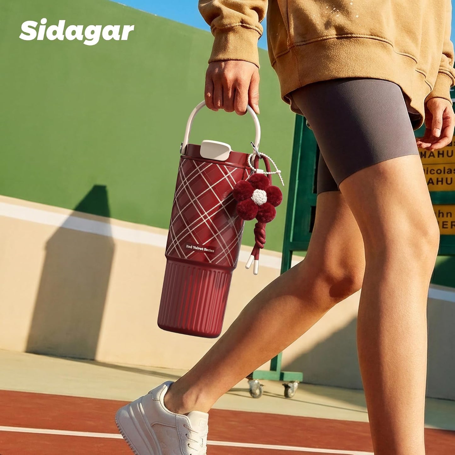 26 oz Insulated Stainless Steel Tumbler with Straw & Handle Cowboy | Leak-proof Water Bottle| Dual Drinking Options with Straw & Spout | Cup Holder Compatible| BPA-Free | Cold 12H| Easy to Clean