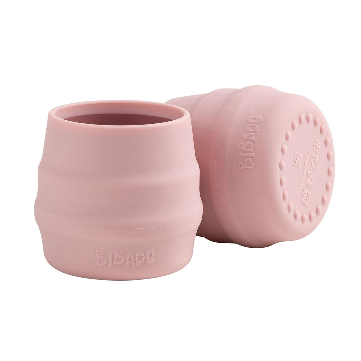 Sippit Silicone Baby Cup, Fawn (2-Pack) - Open Training Silicone Cups - Soft, Non Slip Grip, Weighted Base - Durable, Dishwasher Safe, BPA Free - Toddler Cups - Baby Essentials - 6 Months+