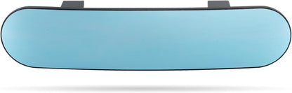 15" Rear View Mirror with Baby Mirror,Car Panoramic Rearview Mirrors Extender,Clip on Large Wide Angle Rear View Mirror for Truck Car and SUV (White)