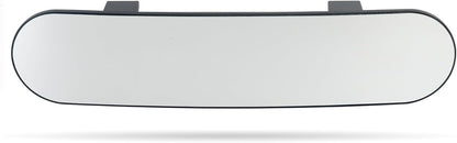 15" Rear View Mirror with Baby Mirror,Car Panoramic Rearview Mirrors Extender,Clip on Large Wide Angle Rear View Mirror for Truck Car and SUV (White)