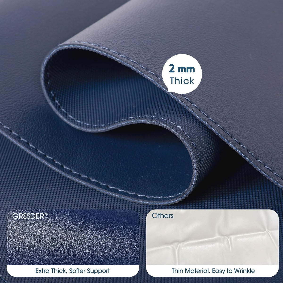 Thickened Baby Changing Pad 2 Pack, Portable Travel Mat with Roll-up Design