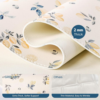 Thickened Baby Changing Pad 2 Pack, Portable Travel Mat with Roll-up Design