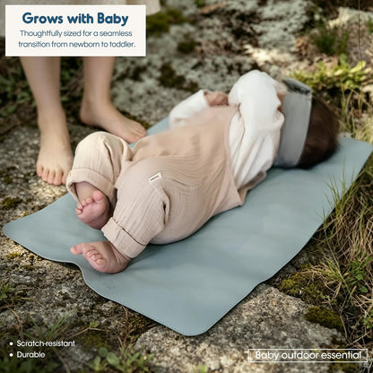 Thickened Baby Changing Pad 2 Pack, Portable Travel Mat with Roll-up Design