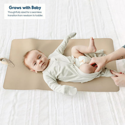Thickened Baby Changing Pad 2 Pack, Portable Travel Mat with Roll-up Design