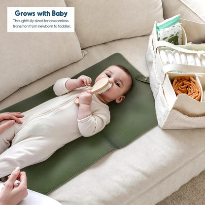 Thickened Baby Changing Pad 2 Pack, Portable Travel Mat with Roll-up Design
