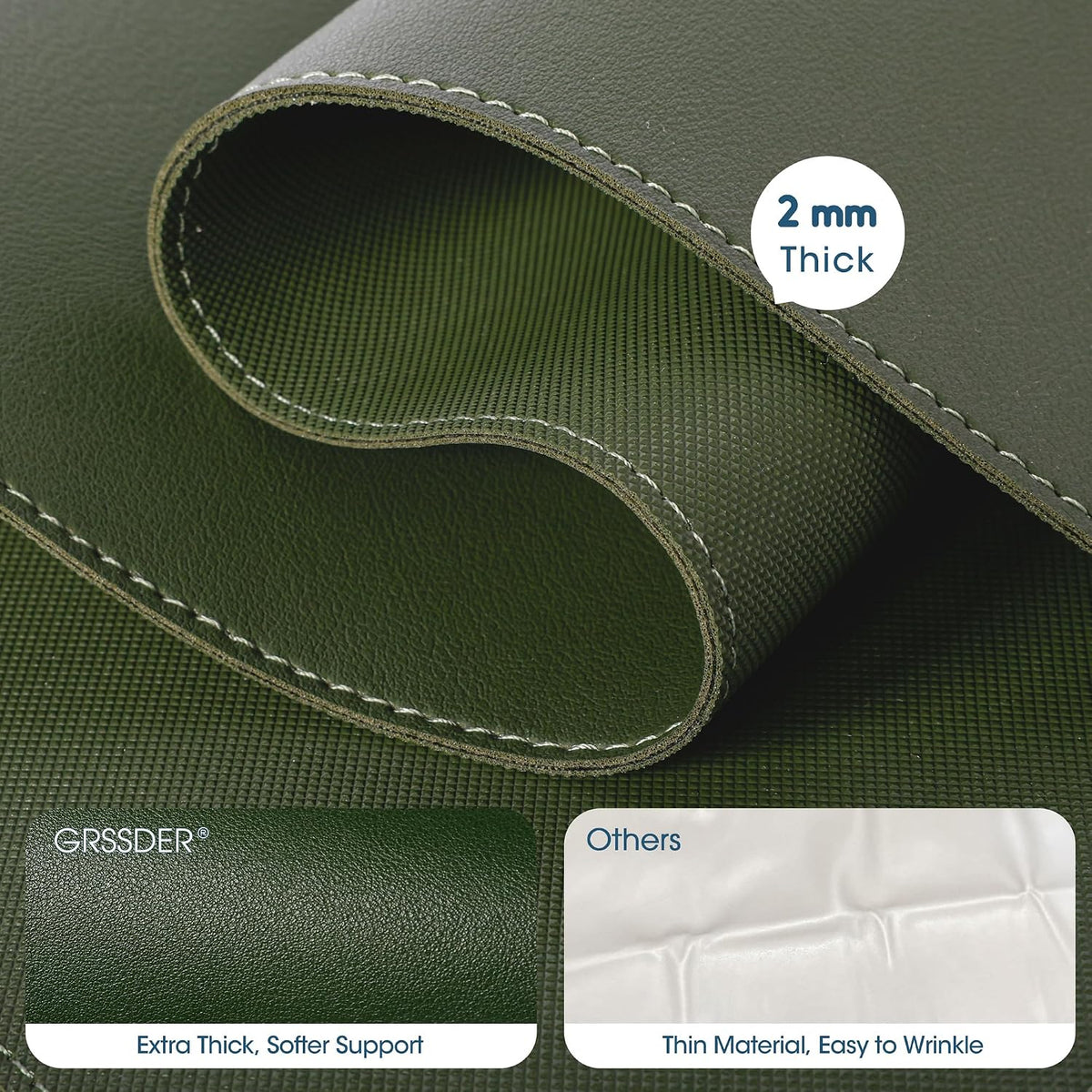 Thickened Baby Changing Pad 2 Pack, Portable Travel Mat with Roll-up Design