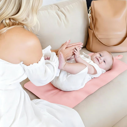 Thickened Baby Changing Pad 2 Pack, Portable Travel Mat with Roll-up Design
