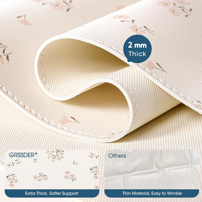 Thickened Baby Changing Pad 2 Pack, Portable Travel Mat with Roll-up Design