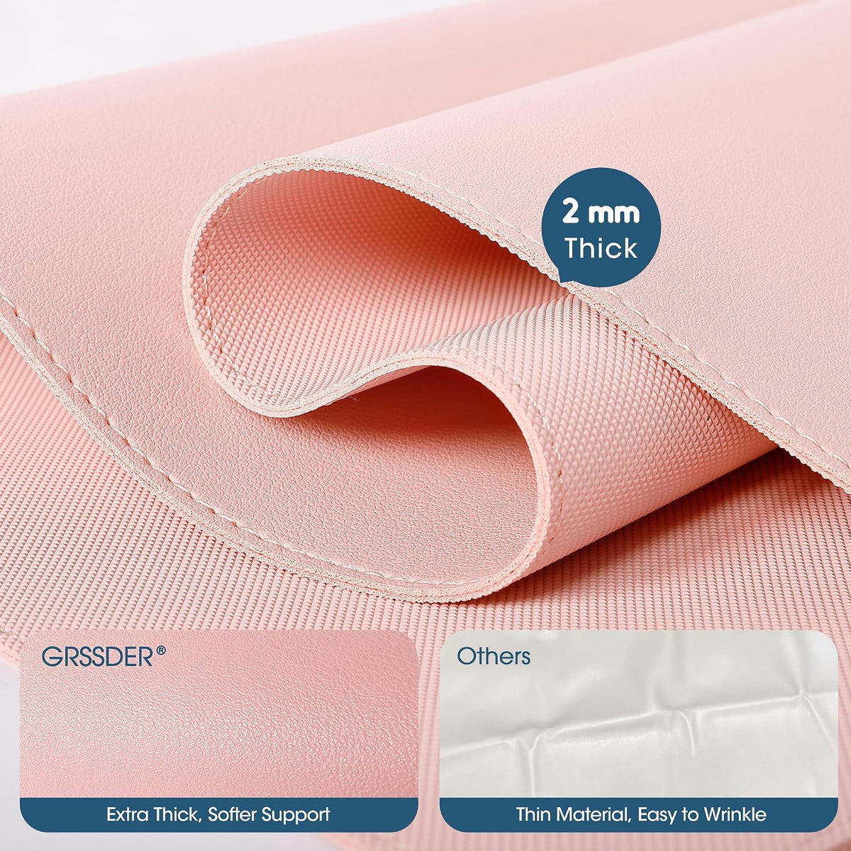 Thickened Baby Changing Pad 2 Pack, Portable Travel Mat with Roll-up Design