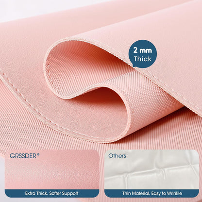 Thickened Baby Changing Pad 2 Pack, Portable Travel Mat with Roll-up Design