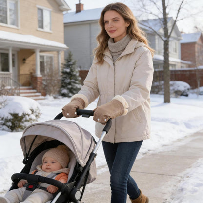 Stroller Mittens Windproof Warm Fleece Lining Pram Accessories
