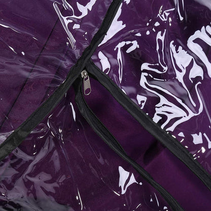 Umbrella Stroller Rain Cover, Clear Windproof Zippered PVC