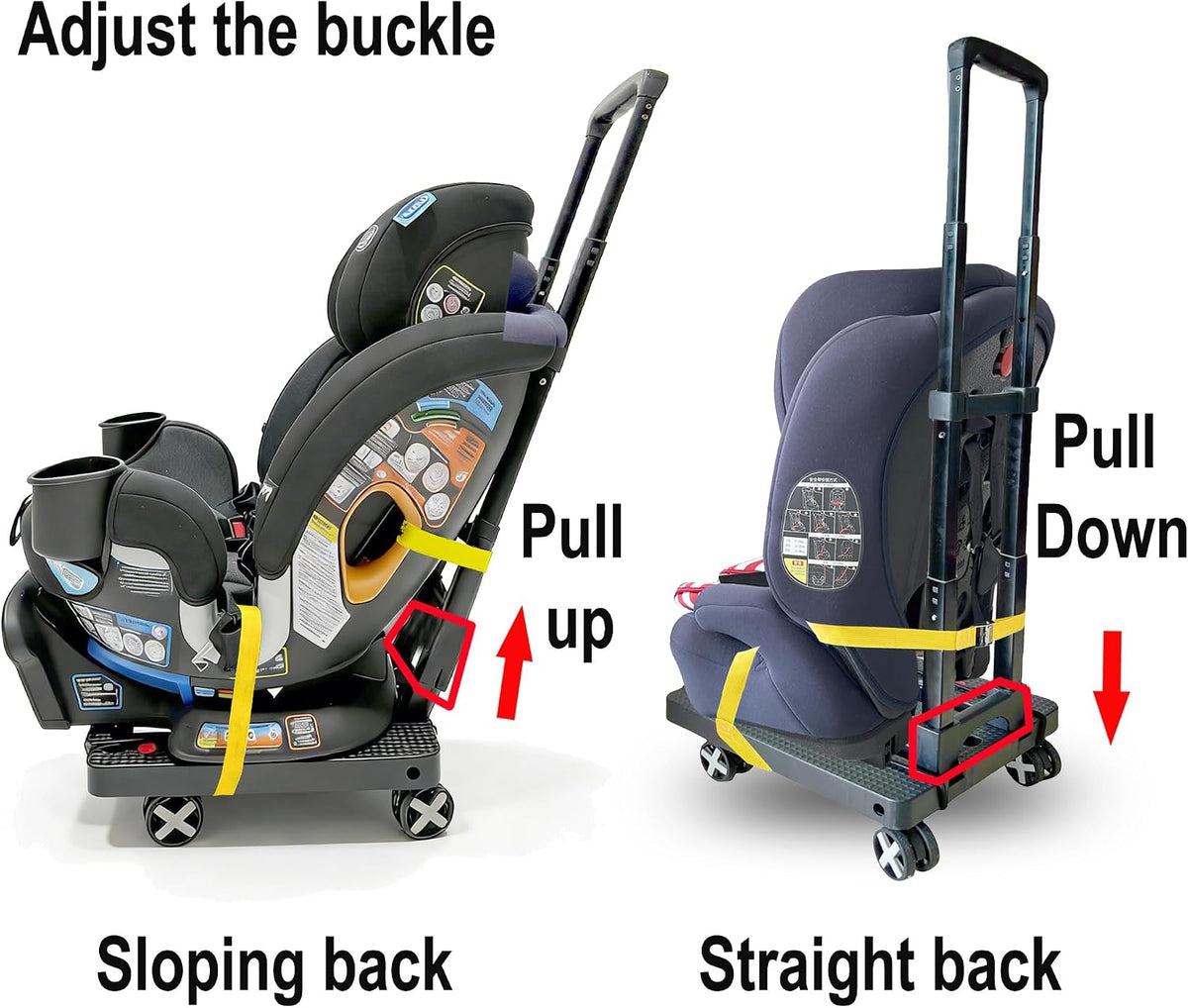 Car Seat Dolly for Airport, Black