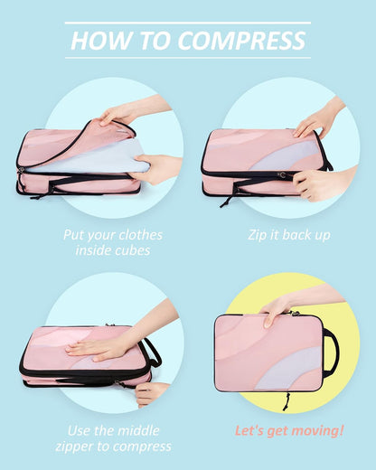 Compression Packing Cubes for Travel