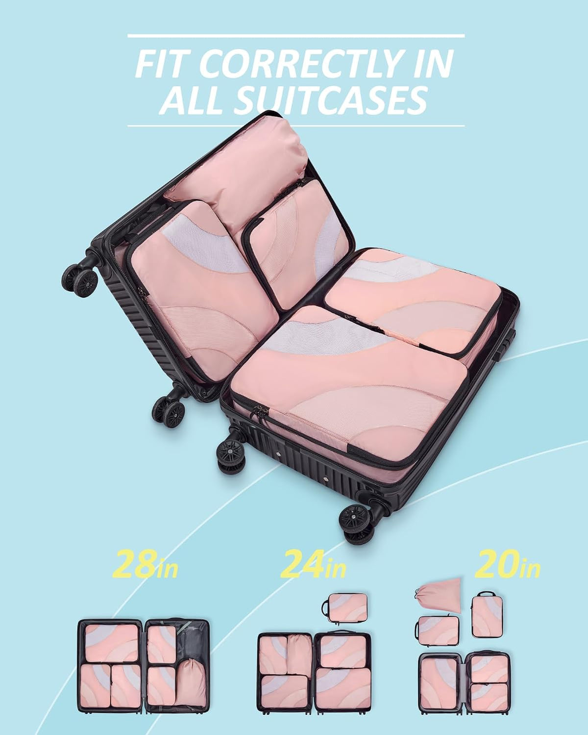 Compression Packing Cubes for Travel