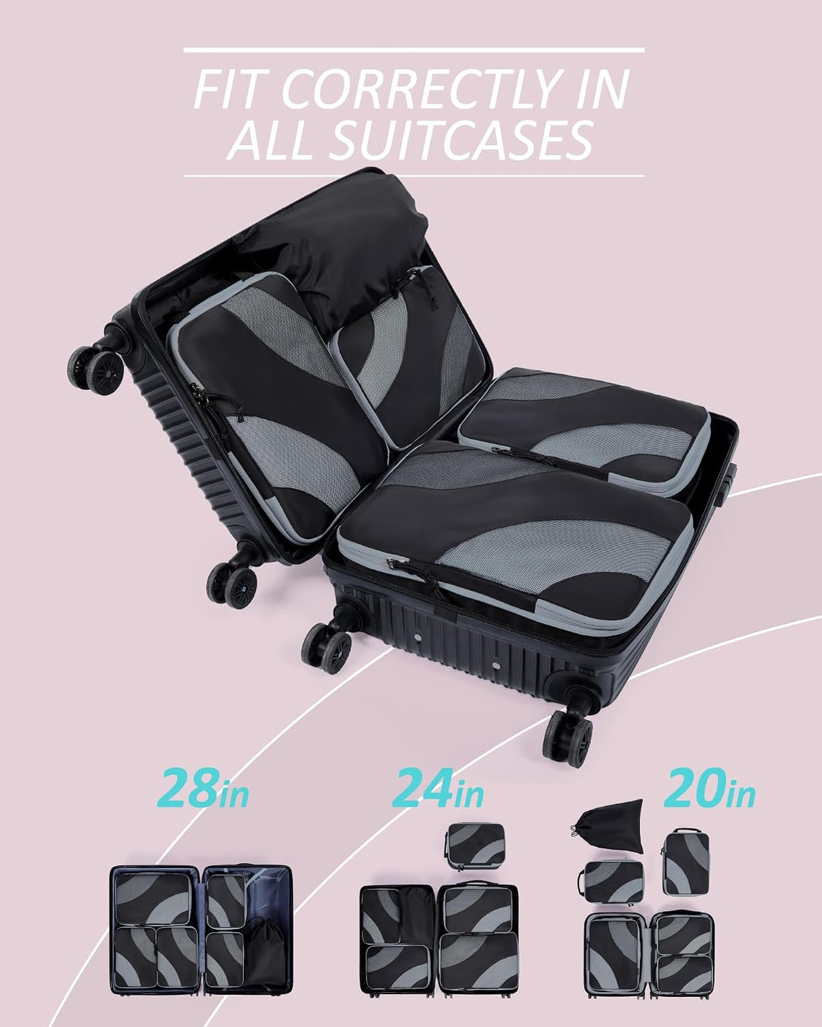 Compression Packing Cubes for Travel
