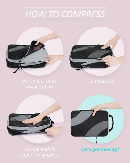 Compression Packing Cubes for Travel