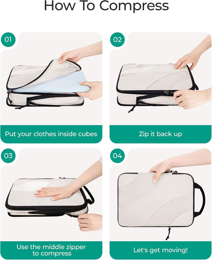 Compression Packing Cubes for Travel
