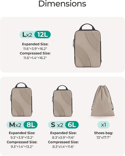 Compression Packing Cubes for Travel