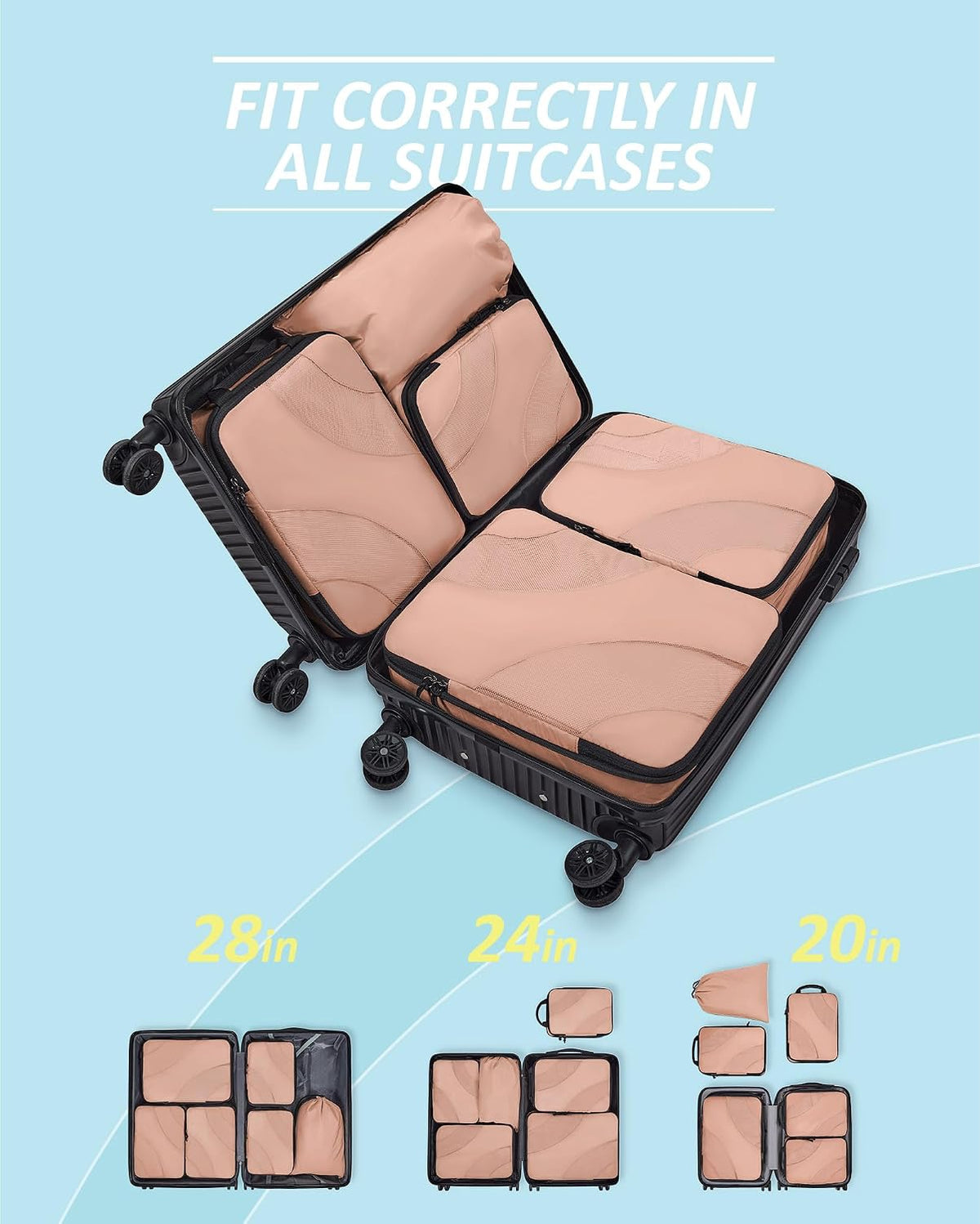 Compression Packing Cubes for Travel