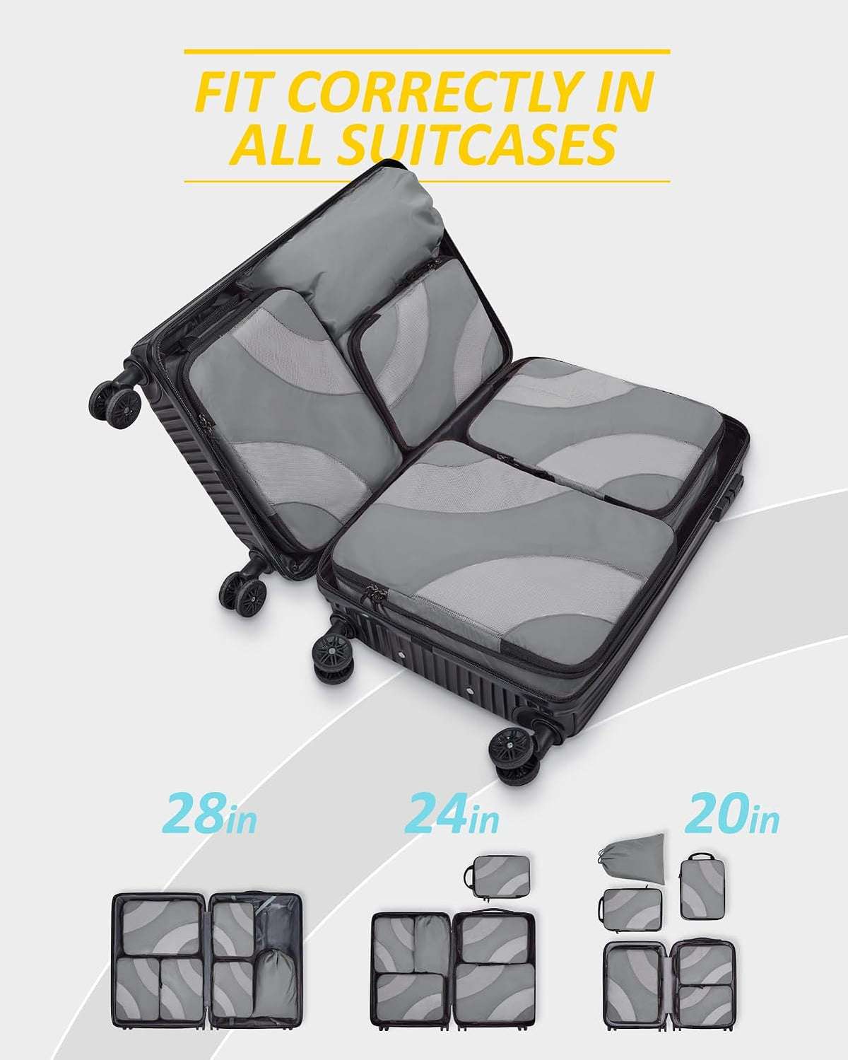 Compression Packing Cubes for Travel