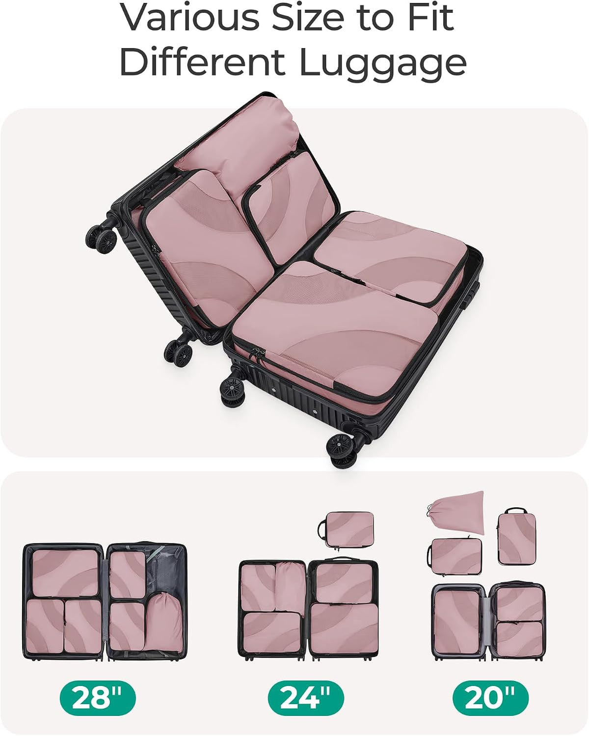 Compression Packing Cubes for Travel