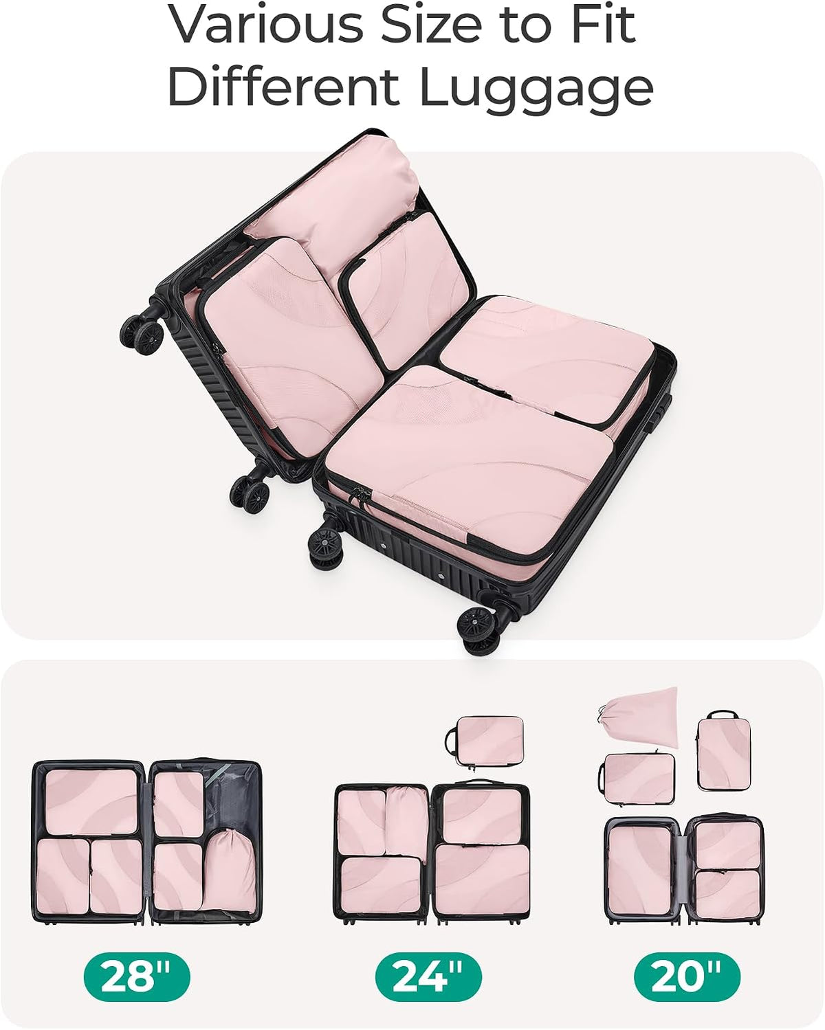 Compression Packing Cubes for Travel