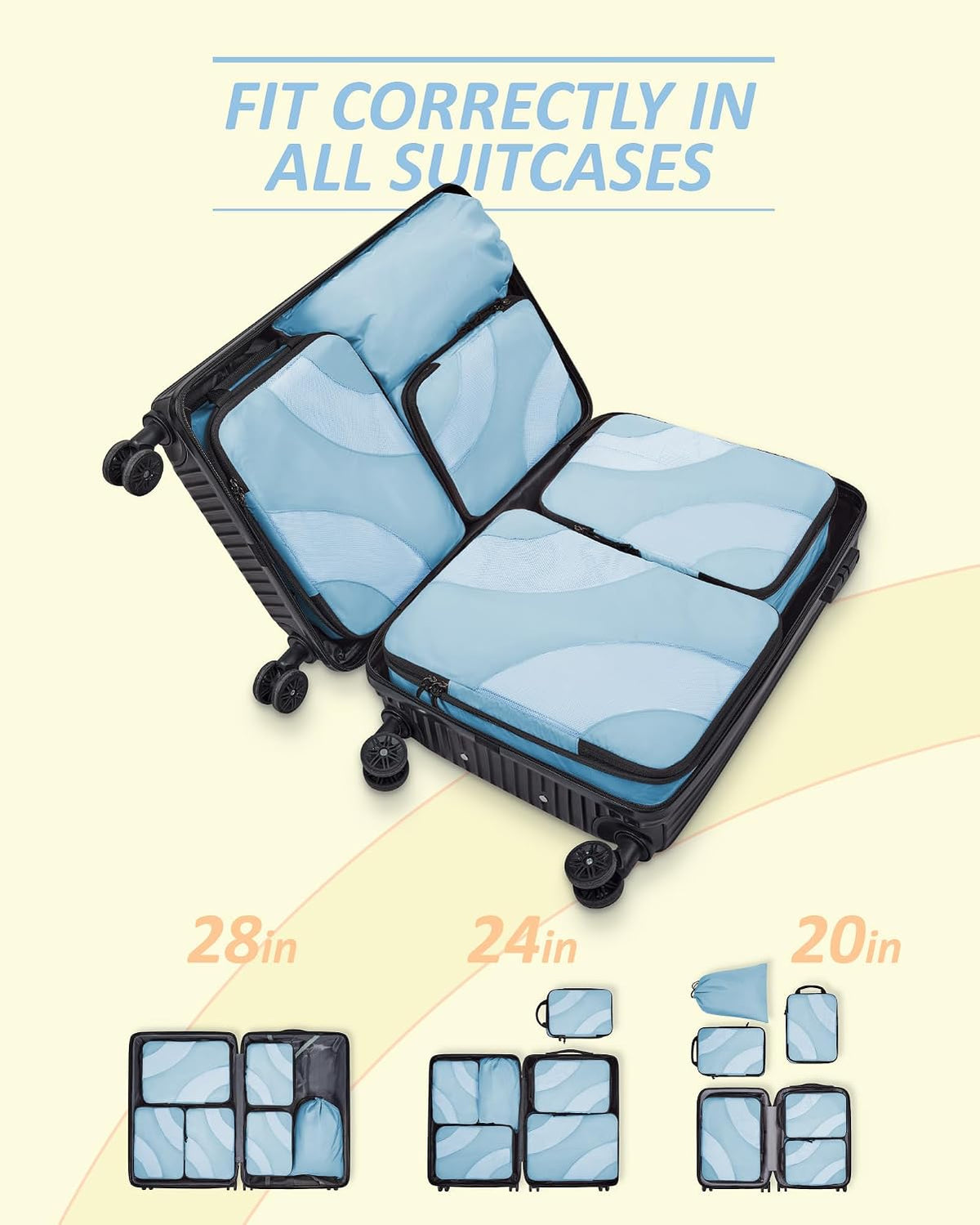 Compression Packing Cubes for Travel