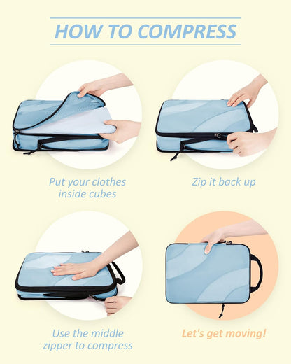 Compression Packing Cubes for Travel