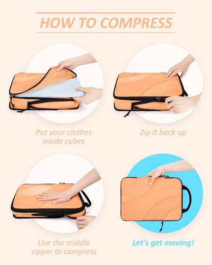 Compression Packing Cubes for Travel