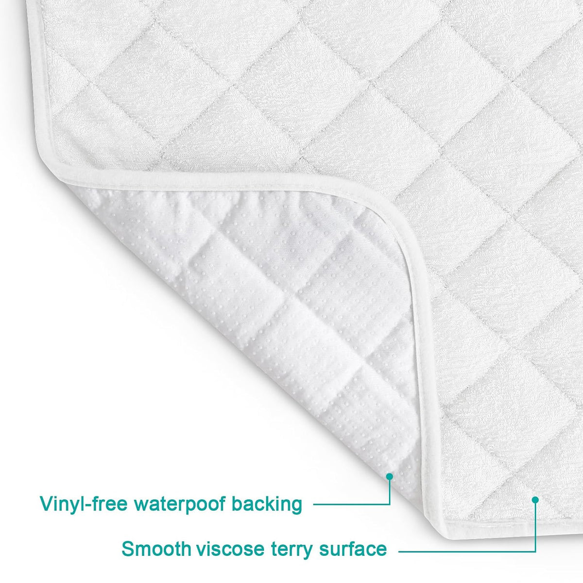 Changing Pad Liners Waterproof 5-Pack, 14"x26", Absorbent, Viscose Terry