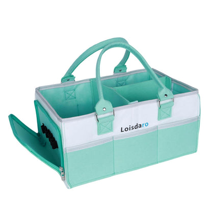 Baby Diaper Caddy Organizer for Changing Table, Baby Storage Basket for Diapers and Baby Wipes,Car Caddy Organizer,Nursery Diaper Organizer, Portable Diaper Storage