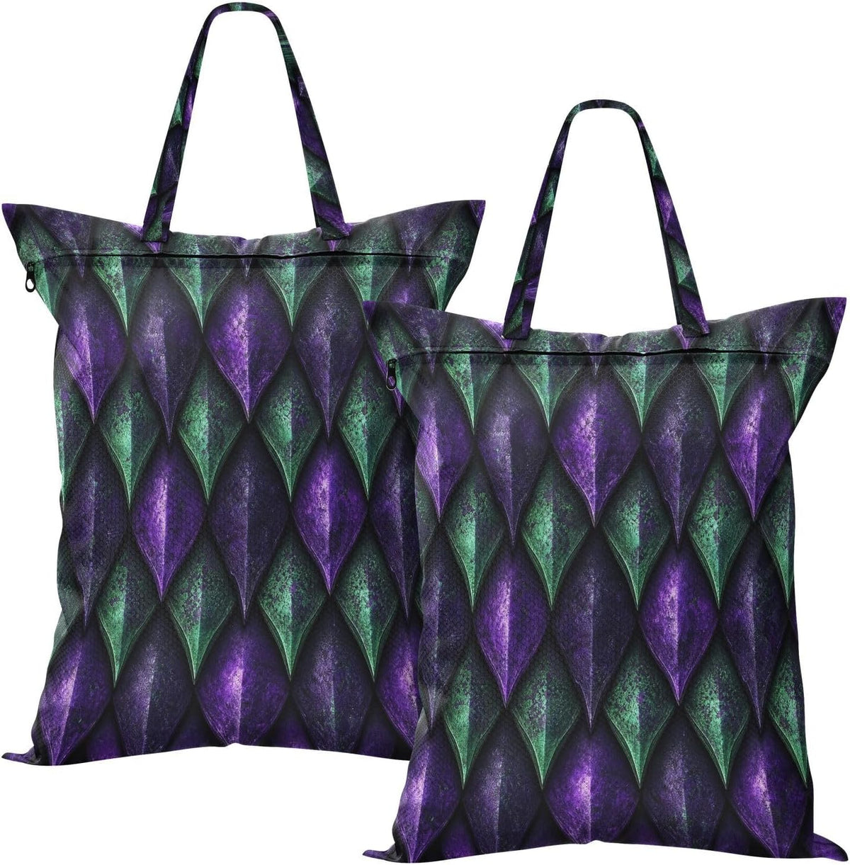 Dragon Scales Waterproof Travel Laundry Bag Easy Care Pack of 2