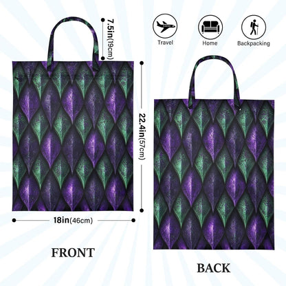Dragon Scales Waterproof Travel Laundry Bag Easy Care Pack of 2