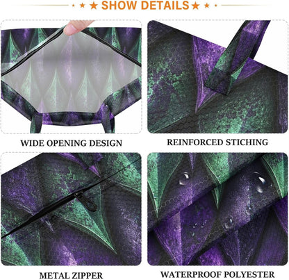 Dragon Scales Waterproof Travel Laundry Bag Easy Care Pack of 2