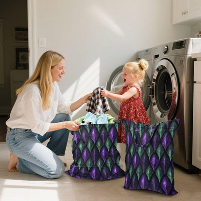 Dragon Scales Waterproof Travel Laundry Bag Easy Care Pack of 2