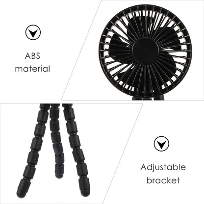 Rechargeable Mini Clip on Fan for Stroller Outdoor Cooling